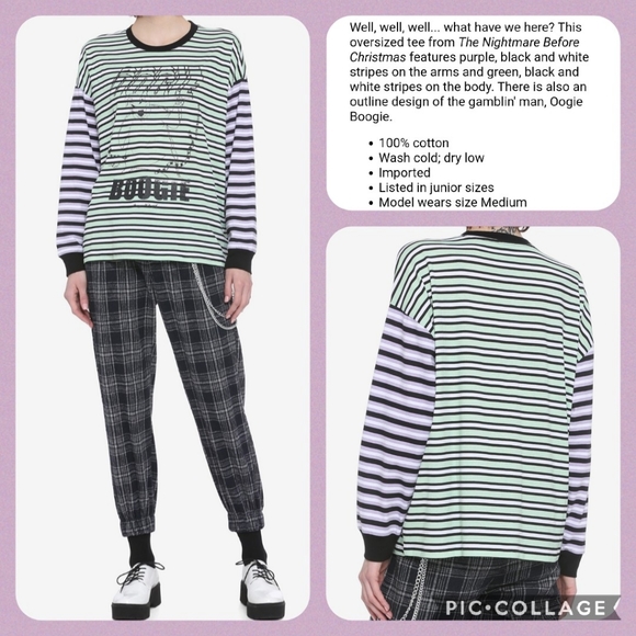 DISNEY Oogie Boogie Long Sleeve T-Shirt - Picture 4 of 7